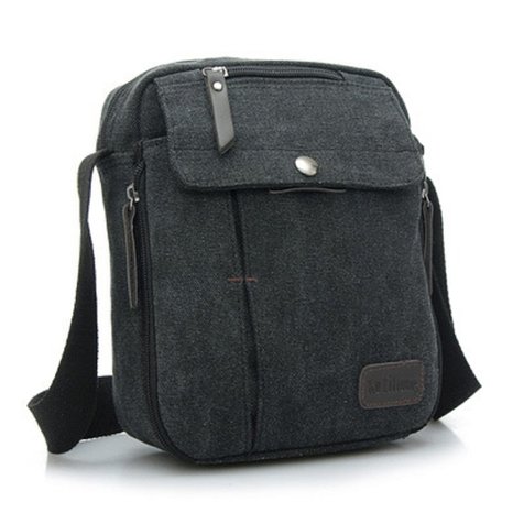 MiCoolker Small Simple Messenger Bag Canvas Crossbody Shoulder Bags Travel Bag