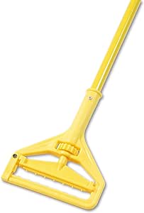 Unisan Boardwalk 620 Quick Change Side-Latch Plastic Mop Head Handle, 60-Inch Aluminum Handle, Yellow