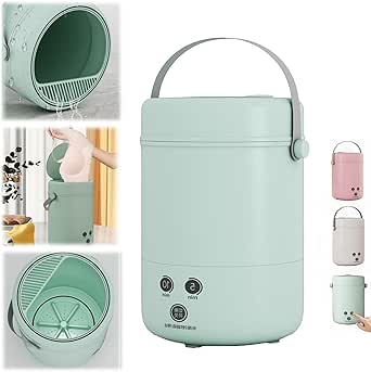 Mini Automatic Washing Machine Portable Socks and Underwear, Mini Washing Machine,Portable Washing Machine, Small Washing Machine,for Underwear and Small Clothes During Travel (Green)