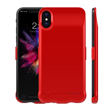 Iphone X Extra Battery Case Ultra Thin Mobile Battery Charger Case Rechargable 5200mAh CE and RoHS certified