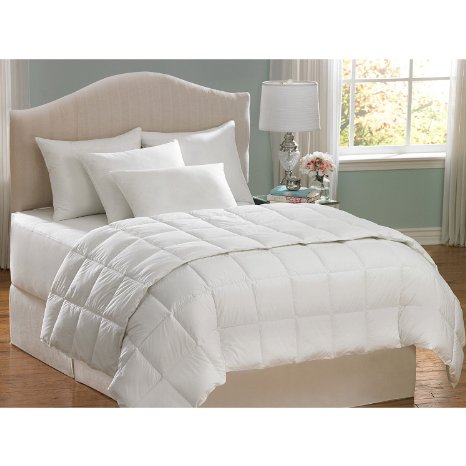 HLC.ME All Seasons White Hypoallergenic Goose Down Alternative Quilted Comforter (Full/Queen)