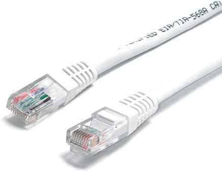 Cable-Core CAT 6 Network Cable. Ethernet LAN 10/100/1000 Gigabit Patch Lead White 5m