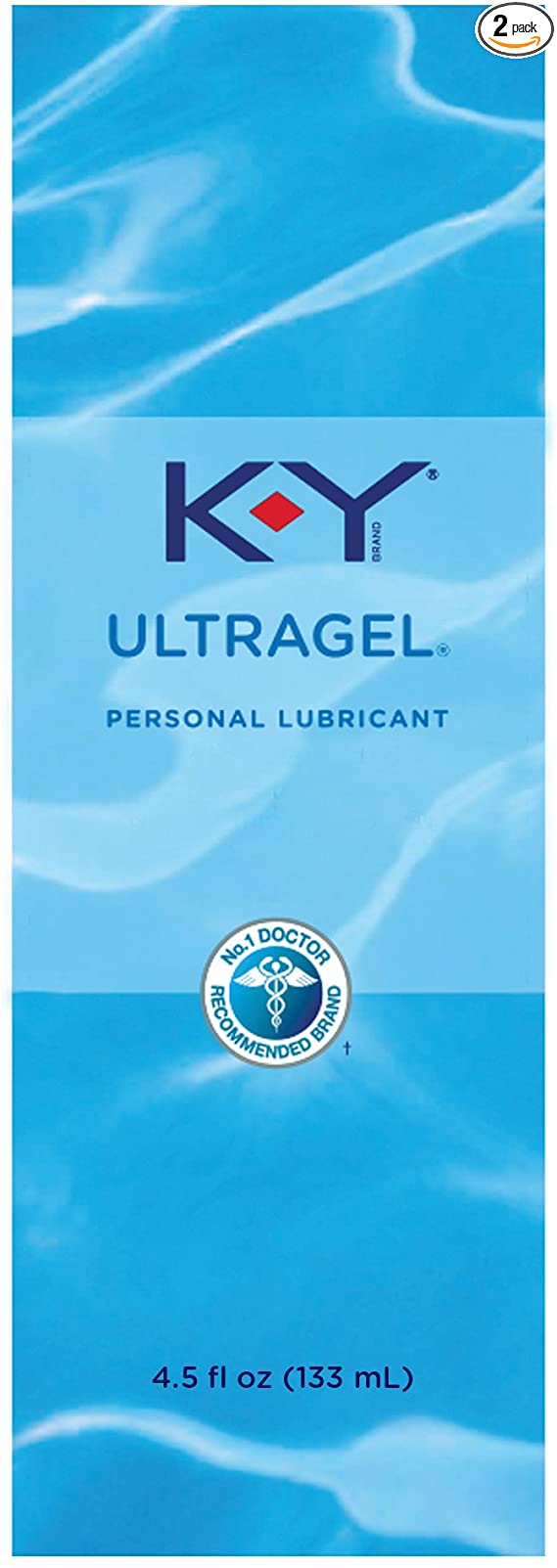 K-Y Ultragel Personal Lubricant Liquid Gel - 4.5 oz, Pack of 2