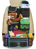 Cozy Greens Backseat Car Organizer  Must Have For Baby Travel Accessories And Kids Toy Storage   FREE GIFT Traveling With Kids eBook  Eco Friendly Material  Lifetime 100 Satisfaction Guarantee