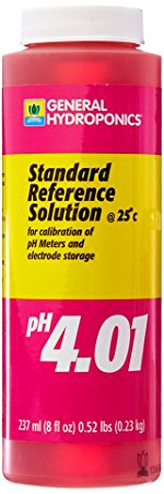 General Hydroponics PH 4.01 Calibration Solution for Gardening, 8-Ounce