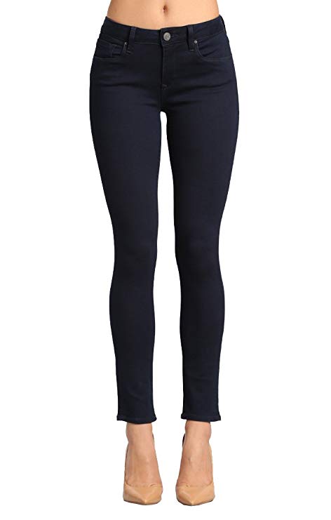 Mavi Jeans Womens Alexa Mid-Rise Skinny in Dark Shanti