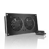 AC Infinity AIRPLATE S5 Quiet Cooling Fan System 8 with Speed Control for Home Theater AV Cabinets