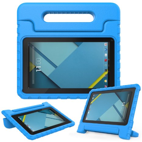 MoKo Dragon Touch A1 / A1X / A1X Plus Case - Kids Shock Proof Convertible Handle Light Weight Super Protective Stand Cover Case for Dragon Touch A1 / A1X / A1X Plus 10.1 Inch 2015 Tablet, BLUE