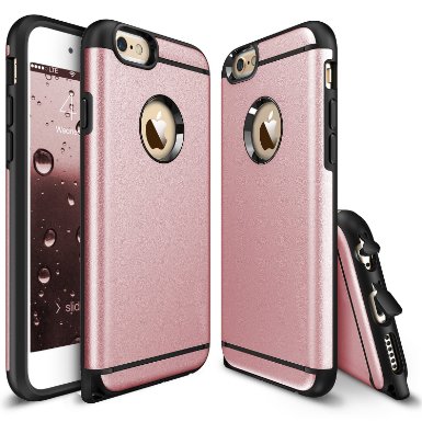 iPhone 6 Case iPhone 6S Case CHTech Fashion Double Layer Heavy Duty Protection Scratch Proof Armor Case for Apple Case Cover for Apple iPhone 66S Rose Gold