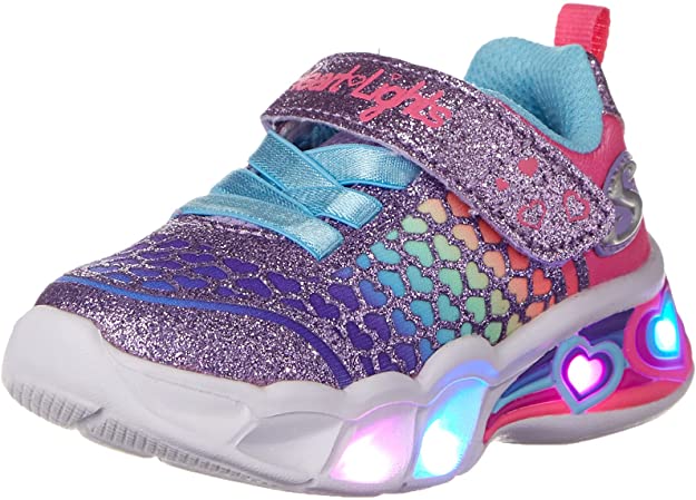 Skechers Baby Girl's Sport Lighted - Sweetheart Lights Lovely Colors 302312N (Toddler)