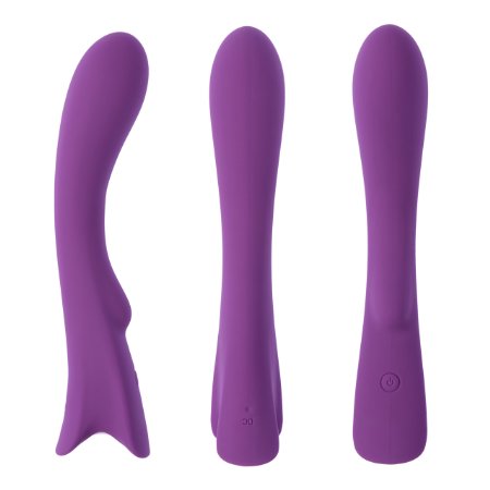 Vibrating Power Wand Massager - Lifetime Guarantee - Rechargeable Waterproof & Wireless - Medical Grade Silicone - 7 Stimulation Modes - Quiet yet Powerful - Best for Men, Women or Couples - Purple