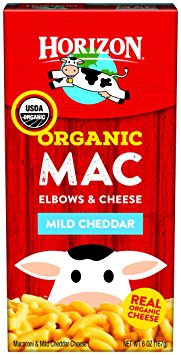 Horizon Organic Mac Cheese, Macaroni and Mild Cheddar, 6 Ounce