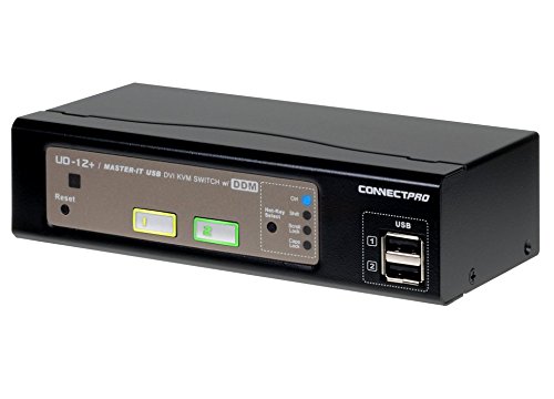 ConnectPro UD Series Kit USB DVI KVM switch w/ DDM & multi-hotkey