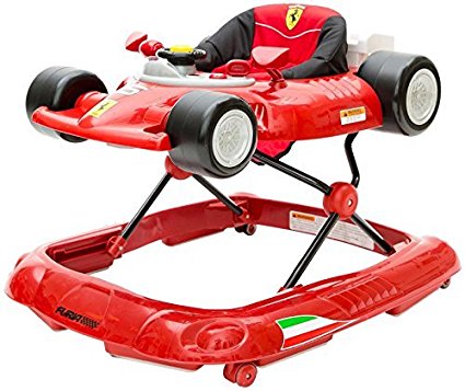 Combi Ferrari F1 Foldable Baby Walker with Racing Wheels, Steering Wheel, Activity Center and Built In Snack Tray