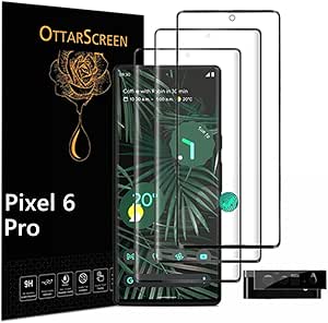 3 Pack for Google Pixel 6 Pro Screen Protector, Tempered Glass Screen Protector【3 1 Pack】1 Pack Tempered Glass Camera Lens Protector, 9H Hardness Tempered Glass Screen Protector for Google Pixel 6 Pro