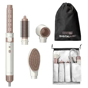 INFINITIPRO by CONAIR DigitalAIRE Multi-Styler | Air Styling System for Curls, Waves, Blowouts & Volume | 4 Attachments to Personalize Your Look Plus Storage Bag | White