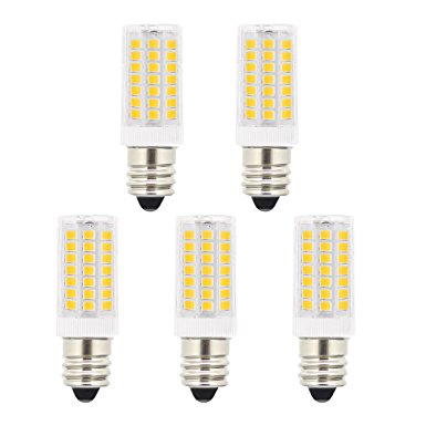 J&C E12 LED Light Bulbs Candelabra Base, 5W (40W Halogen Equivalent), 400LM, Natural Daylight White (4000K), 120V, Mini Candelabra LED Daylight White Bulbs for Home Lighting (Pack of 5)