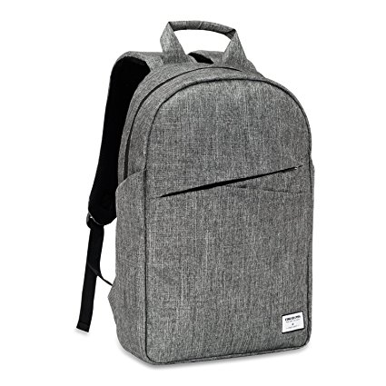 Kingslong Laptop School Backpack 15.6 Inch Anti-zipper Anti-Theft zipper Backpack Bag Casual Daypack with Linen Material - Durable & Waterproof (gray)