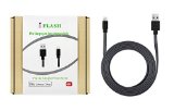 iFlash Extra Long 6ft Flat and Tangle Free Lightning to USB Sync and Charge Cable 6-Foot Made for iPhone 6S Plus  6 Plus  6S  6  5S  5C  5 iPad Air  Air 2 iPad 4th generation iPad mini  Mini 2  Mini 3  Mini 4 iPod touch 5th6th generation and iPod nano 7th generation - Flat and Tangle Free Style Gray Color