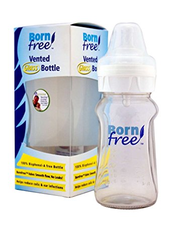 BornFree 9 oz. Wide Neck Glass Bottle