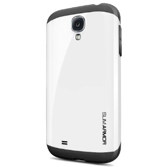 Galaxy S4 Case, Spigen Slim Armor Case for Galaxy S4 - Retail Packaging - White (SGP10204)