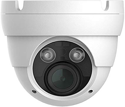 HDView 5MP Megapixel HD IP Network Camera H.265 4X Optical Zoom Motorized 2.8-12mm Lens PoE Outdoor Indoor Digital WDR Wide Dynamic Range 3-Axis Angle IR Infrared Dome ONVIF