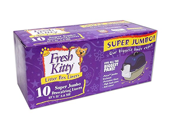 Fresh Kitty super Jumbo Super-Thick Litter Box Liners
