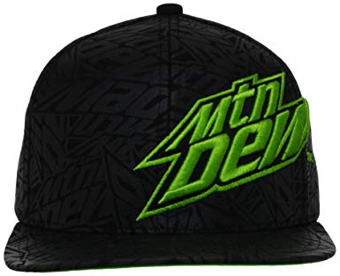Mountain Dew Men's Adjustable Flat-Brim Hat