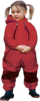 TUFFO Muddy Buddy Rain Suit, Red, 48 Months