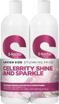 Diamond Dreams by TIGI S-Factor Diamond Dreams Tween Set Salon Size: Shampoo 750ml and Conditioner 750ml