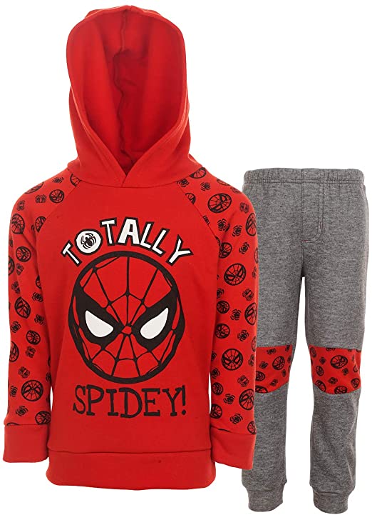 Marvel Spiderman Boys Fleece Pullover Hoodie and Pants Set