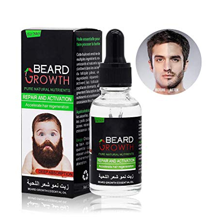 Beard Growth Oil, Duvina Hair Growth Oil Beard Oil Beard Care Products(30ml)