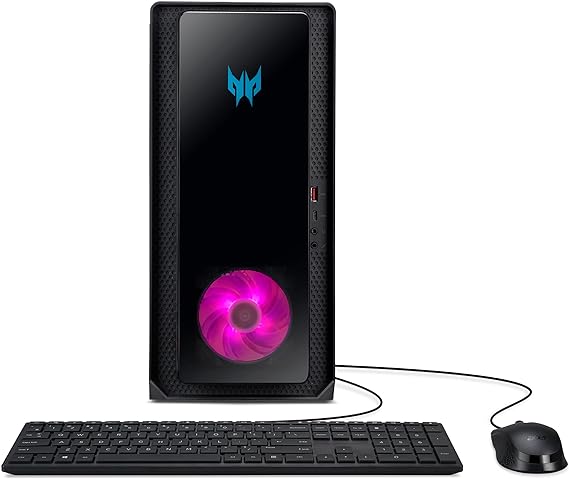 acer Predator Orion 3000 PO3-650-UB92 Gaming Desktop | 13th Gen Intel Core i7-13700F 16-Core | NVIDIA GeForce RTX 3060 | 16GB DDR5 | 1TB PCIe Gen 4 SSD | Intel Wi-Fi 6E | Keyboard & Mouse,Black