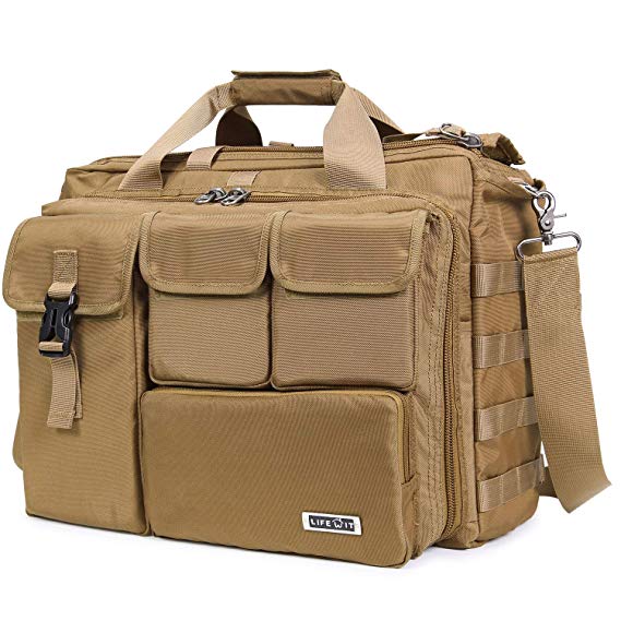 Lifewit 17" Men's Military Laptop Messenger Bag Multifunction Tactical Briefcase Computer Shoulder Handbags