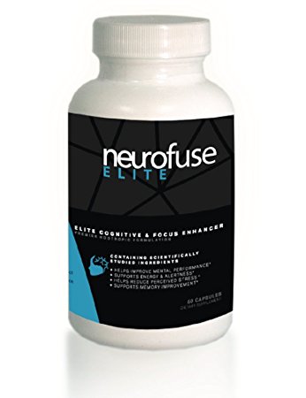 Neurofuse Elite Powerful Focus & Memory Nootropic Pill - Formula Helps Support Memory, Cognitive Function, Focus & Clarity –Reduce Brain Fog & Fatigue 30 Capsules