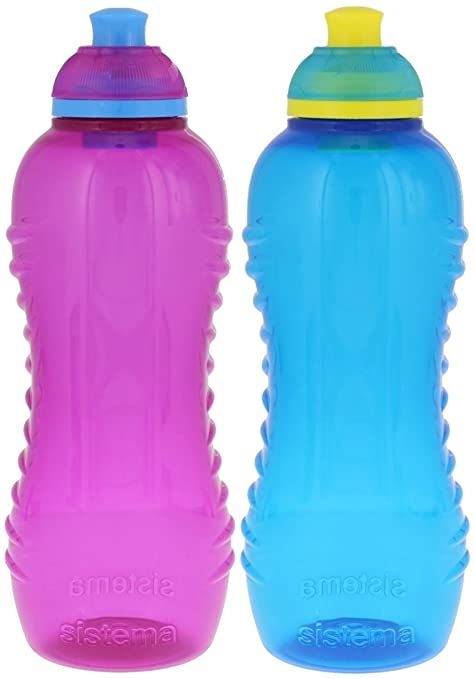 Sistema Lunch Twist 'n' Sip Water Bottle, 15.5 oz