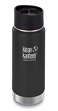 Klean Kanteen Wide Double Wall Vacuum Insulated Stainless Steel Coffee Mug with Leak Proof Café Cap 2.0