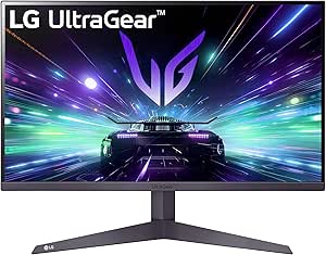 LG 27GS50F-B 27-inch FHD (1920 x 1080) UltraGear Gaming monitor with 180Hz, 1ms MBR, HDR10, AMD FreeSync, HDMI, DisplayPort, 3-Side Virtually Borderless Design, Black