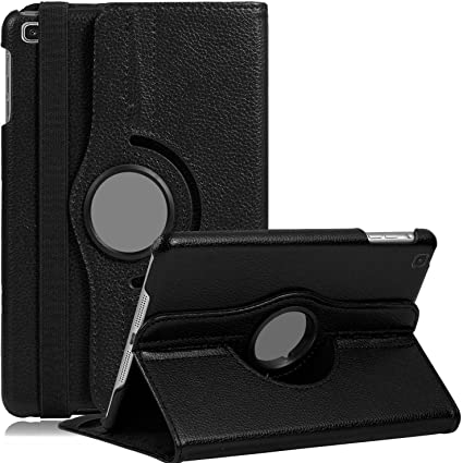 Rotating Case for Samsung Galaxy Tab A 8.0 2019 T290 T295, 360 Degree Rotating Stand Smart Case for 8.0 inch Galaxy Tab A 2019 Release Without S Pen Model SM-T290 (Wi-Fi) SM-T295 (LTE) (Black)