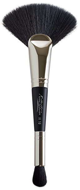 Aesthetica Double Ended Highlighting Fan Makeup Brush - Vegan and Cruelty Free