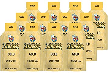 Honey Stinger Energy Gel, Gold, 1.2 Ounce (Pack of 12)