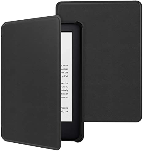 MoKo Case Fits All-New Kindle (10th Generation - 2019 Release Only), Ultra Lightweight Shell Cover with Auto Wake/Sleep - Black