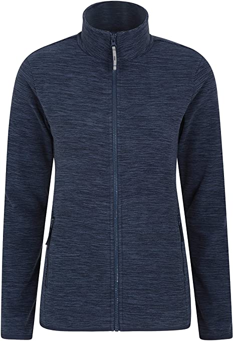 Mountain Warehouse Snowdon Womens Full Zip Fleece - Lightweight Ladies Sweater Top, Breathable Baselayer, Antipill - Best for Winter, Spring, Camping & Hiking