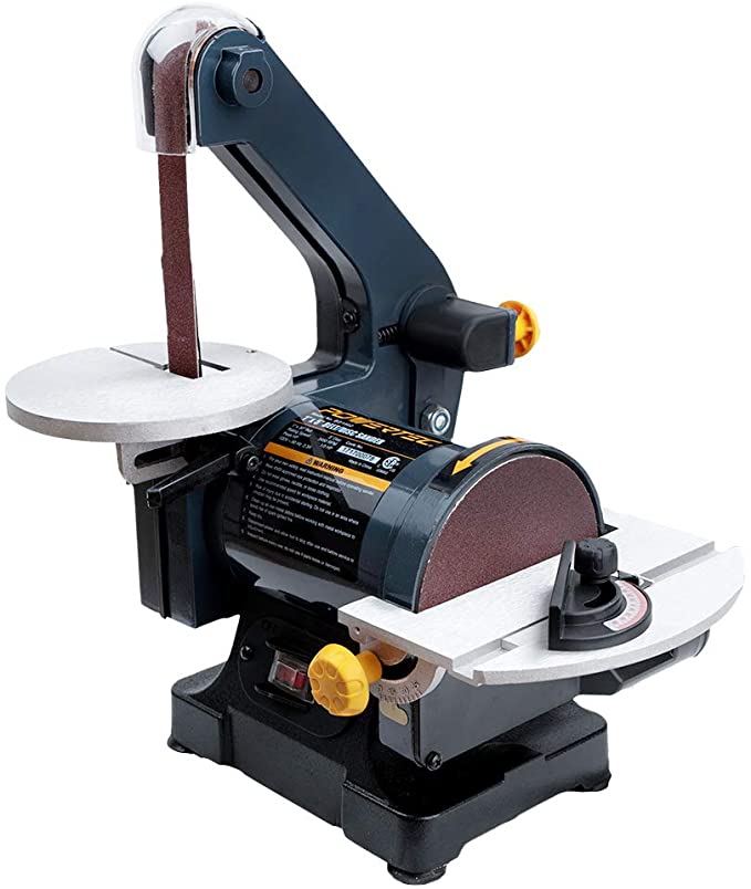 POWERTEC BD1502 Belt Disc Sander for Woodworking | 1 in. x 30 in. Belt Sander with 5 in. Sanding Disc