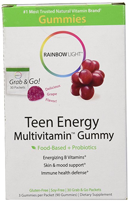 Rainbow Light Teen Energy Gummy Multivitamin, 30 Count