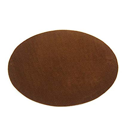Repair Patches - 4 PCS Elbow Knee Iron-on Velvet Patches, Oval & Brown - by Beaulegan