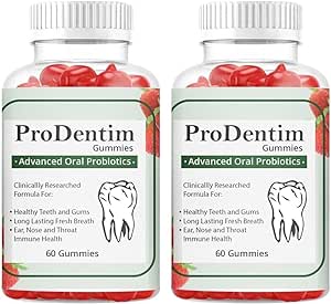 2-Pack Prodentim Gummies Dental Supplement for Teeth and Gums 120 Gummies