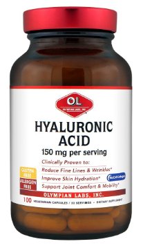 Olympian Labs Hyaluronic Acid 150 mg. 100 veg caps/ 33 servings