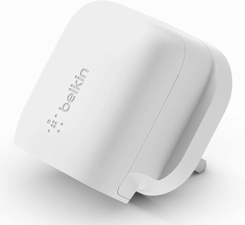 Belkin USB Type C Power Delivery Charger, Fast Charger plug with Certified USB-C PD 3.1 PPS and Travel Sized Compact Design for iPhone 14, Pro, Max, Plus, iPad, Galaxy, Pixel and More, 20W - White