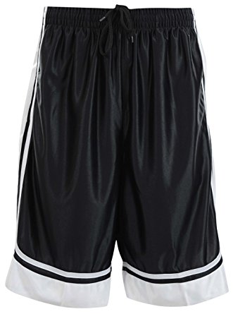 Mens Two Tone Training/Basketball Shorts with Pockets (S up to 4XL)